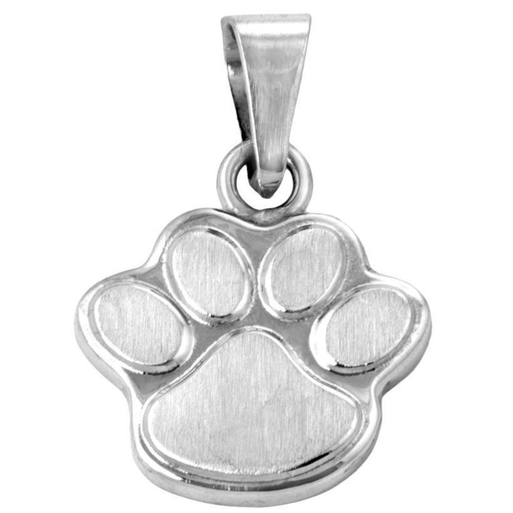 NWOT - STERLING SILVER PAW PRINT PENDANT